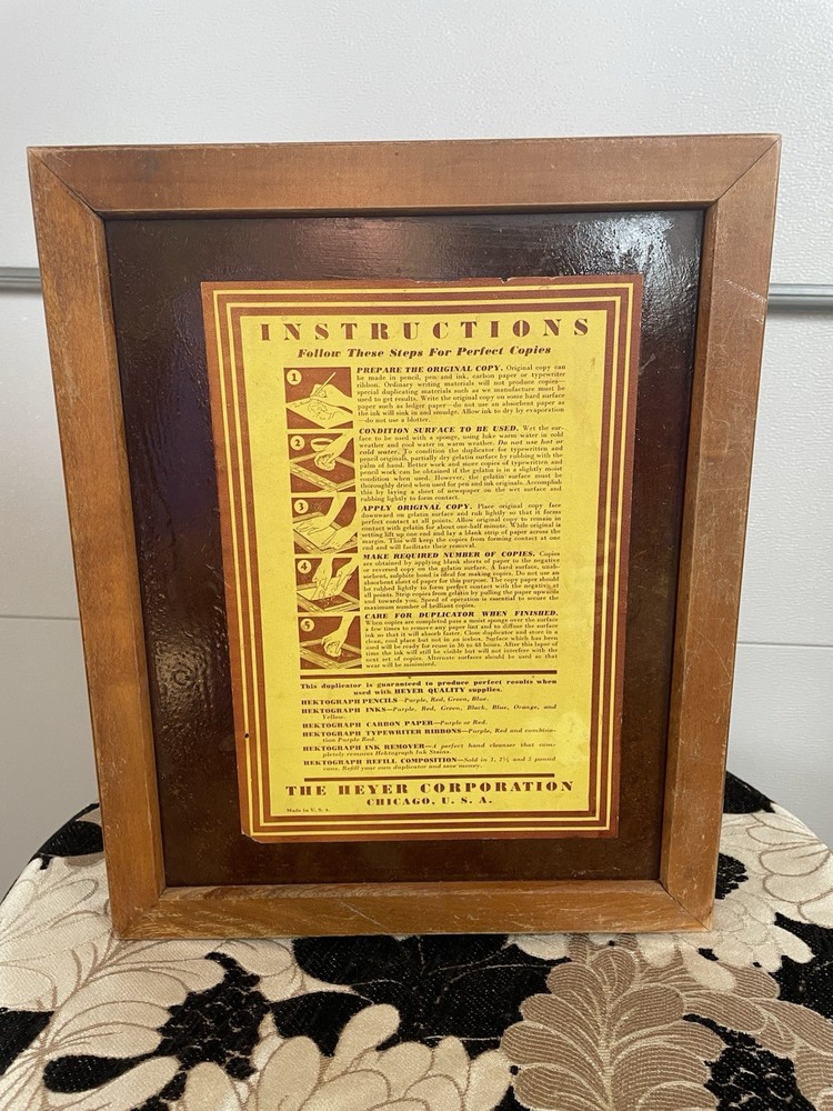 Antique Heyer Quality Duplicator