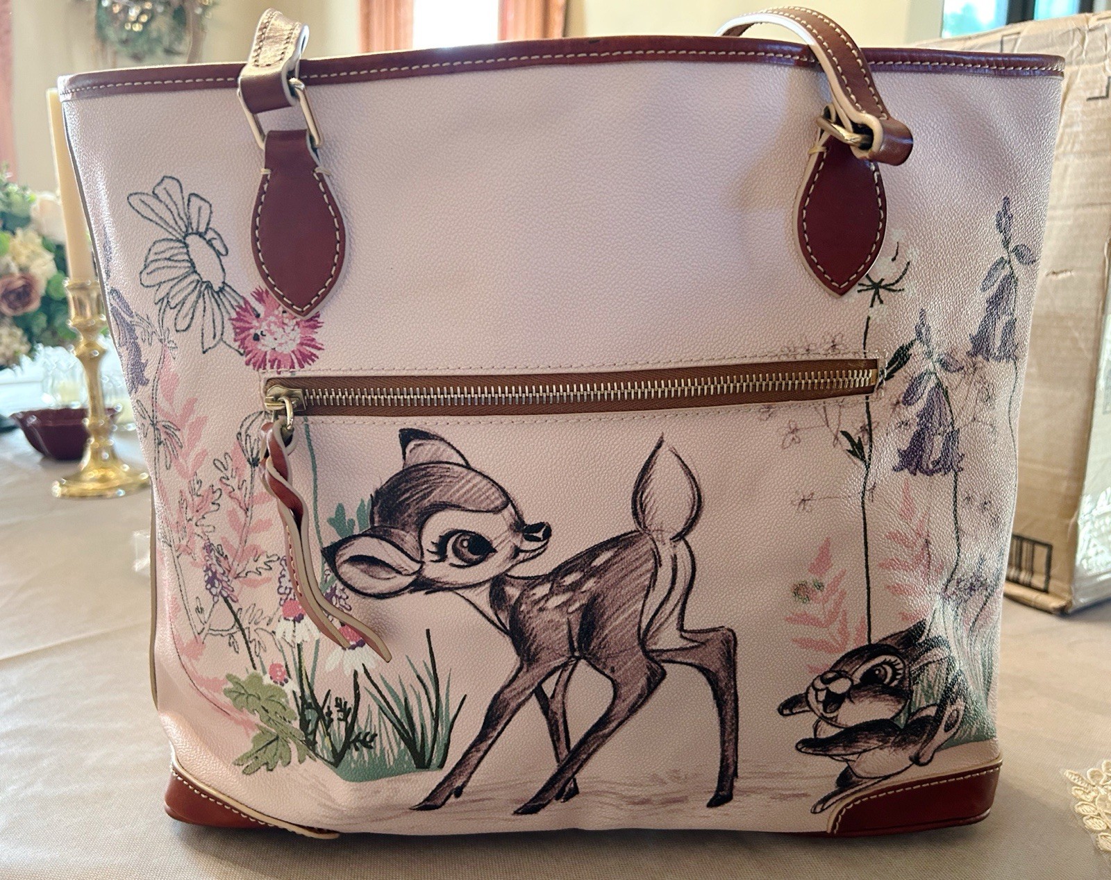 Disney Dooney and Bourke Beautiful Bambi 75th Anniversary Tote ~