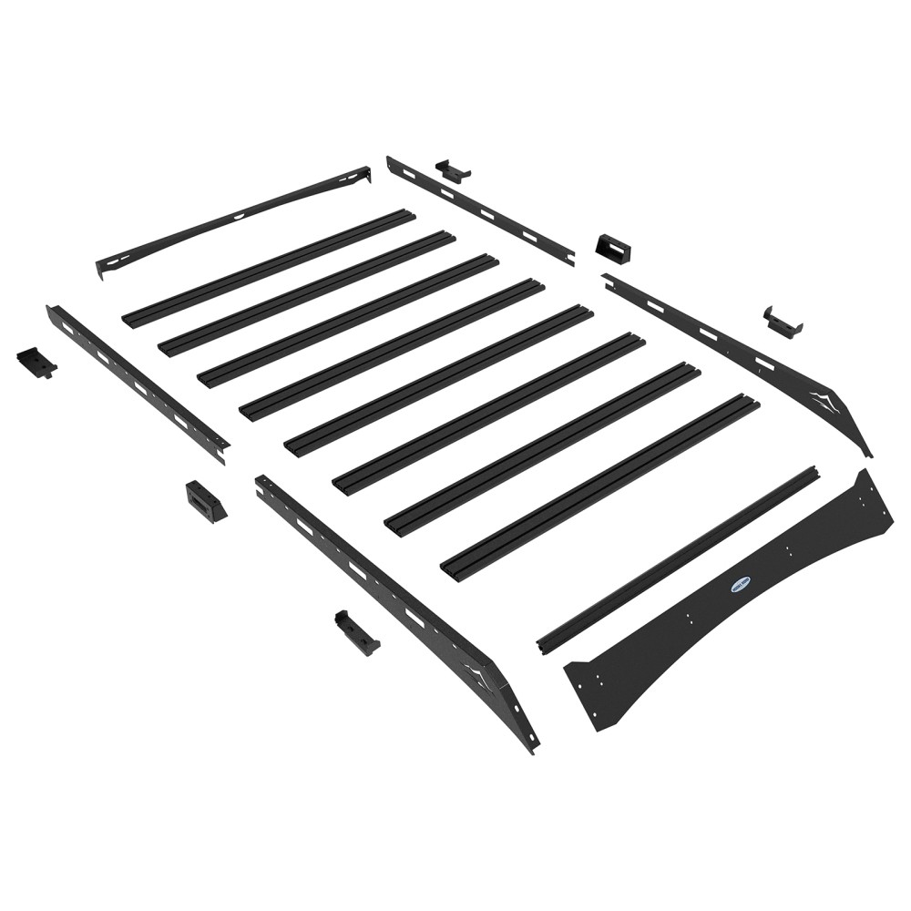 Hooke Road Roof Rack Luggage Carrier Basket Black for Toyota 4Runner 2003-2009