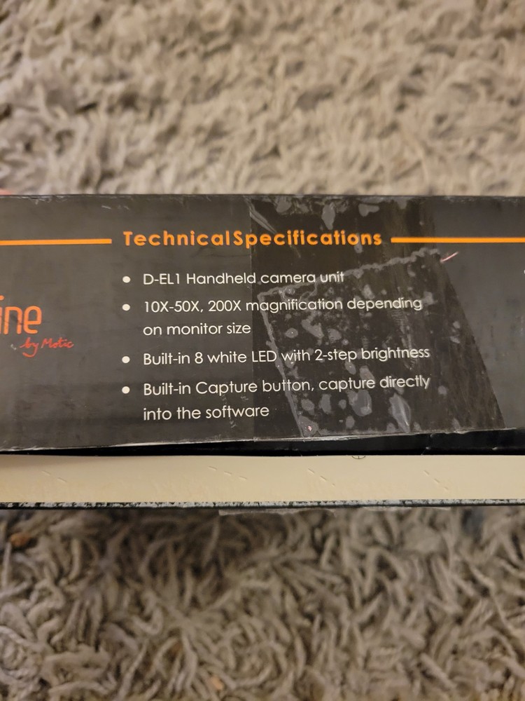 Motic Ecoline Digital Explorer HaNdheld camera D-EL1 NIB