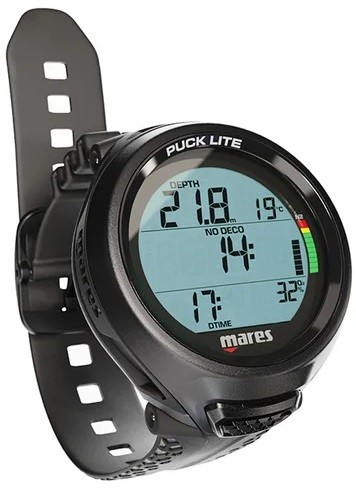 DIVE COMPUTER PUCK LITE BLACK MARES