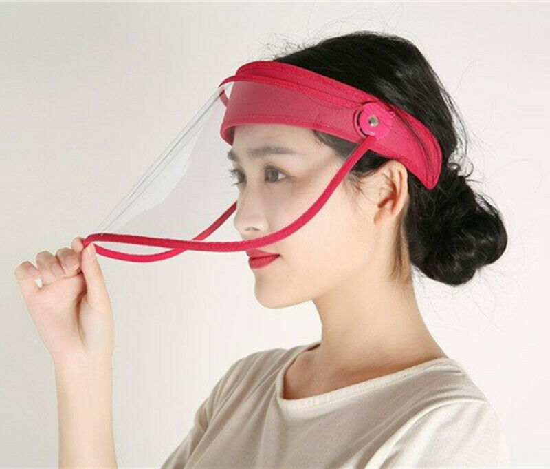 2 PCS Flip Up & Down Visor, Full Face Splash Guard, Protective Shield Clear