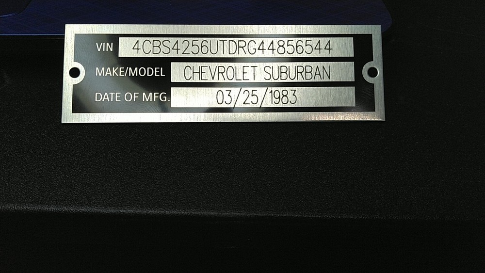 ID DATA TAG SERIAL NUMBER ID NUMBER CUSTOM ENGRAVED