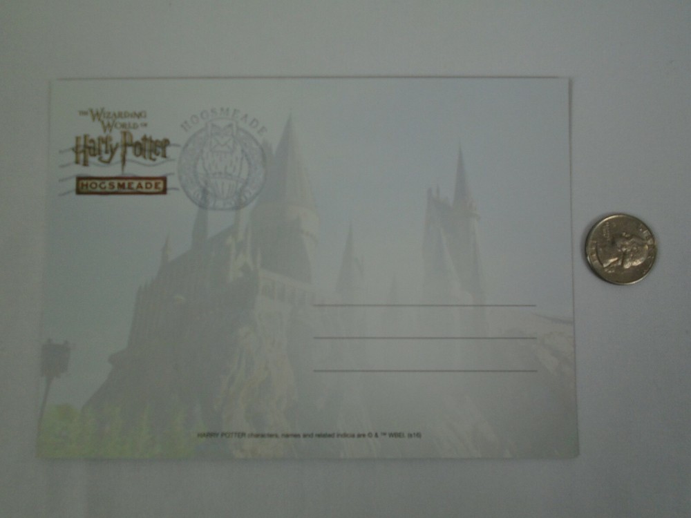 Sorting Hat Hogsmeade Village Postmaster Postcard Wizarding World Harry Potter