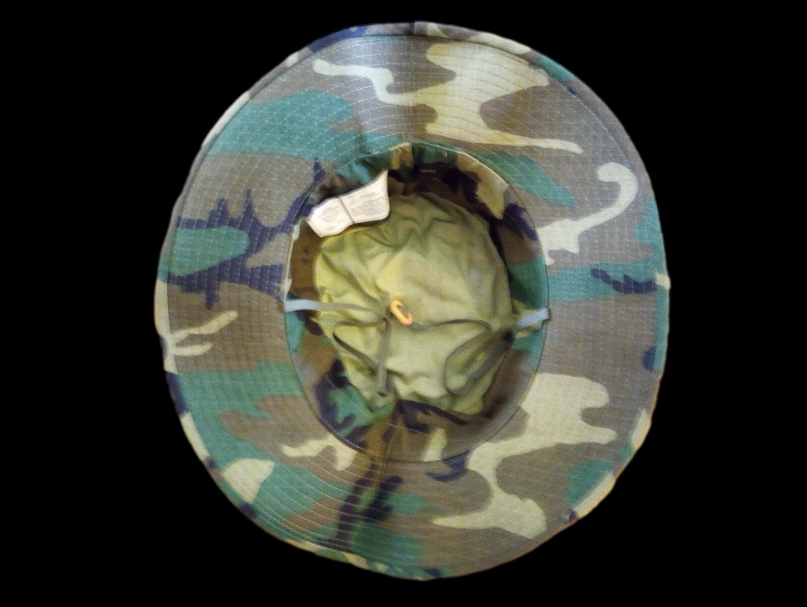 US MILITARY ARMY VIETNAM JUNGLE BOONIE HAT TYPE II ERDL CAMOUFLAGE X-LARGE 7 3/4
