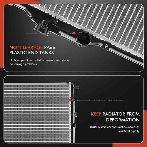 Engine Coolant Radiator Assembly Compatible with Mitsubishi Galant 2004-2012
