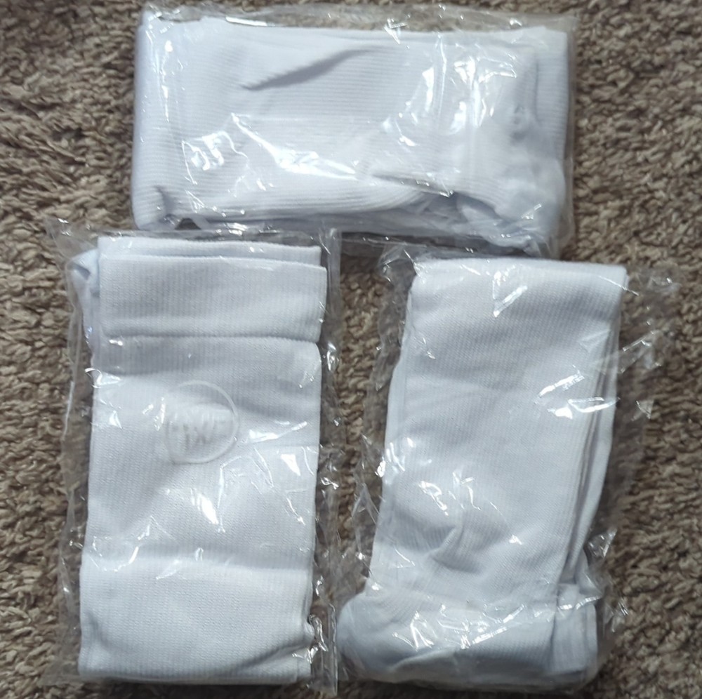 CHARMKING Compression Socks L/XL White Graduated Compression Machine Washable