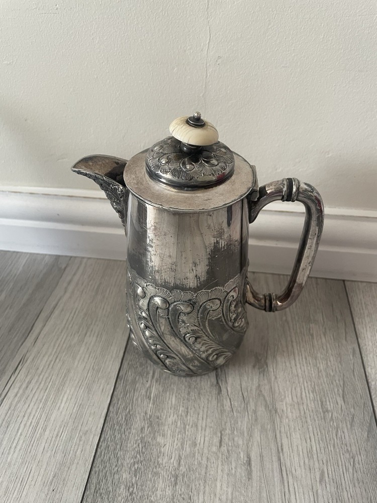 Vintage A B & Co Victorian Silver Plated Jug / Pitcher