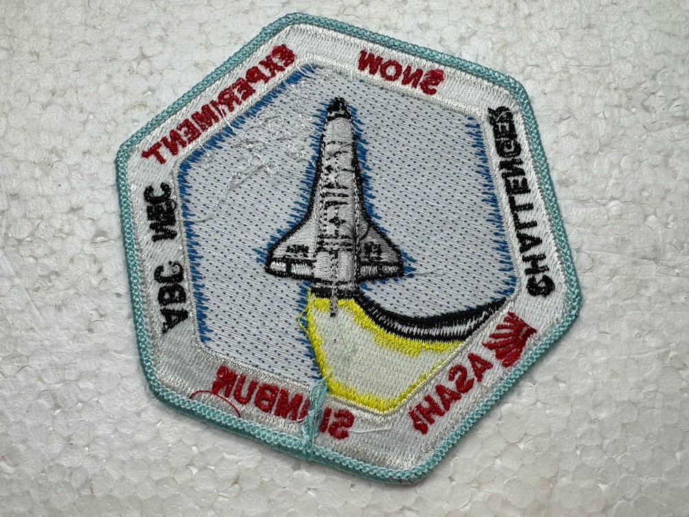 Vintage NASA Space Shuttle Patch - Challenger Snow Experiment