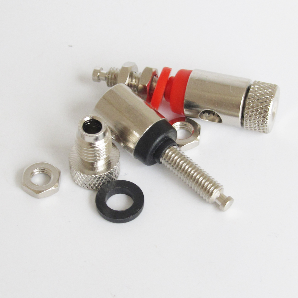 10pcs Nickel Plated Binding Post 4mm Banana Plug Amplifier Speaker Audio Socket