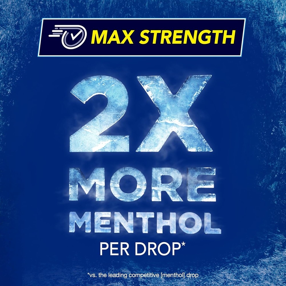 VICK'S VapoCool Severe Max Strength Cherry Cough Drops 45