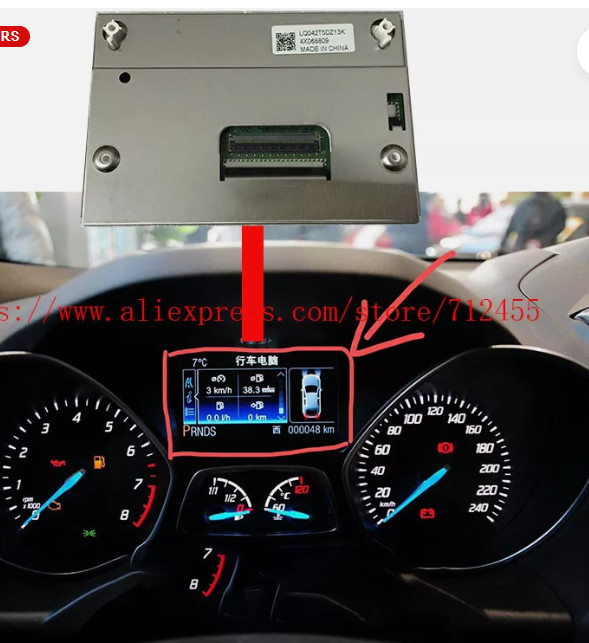 4.2 inch LCD Display Color Screen Dashboard Pixel For Ford Escape/Focus 2013-16