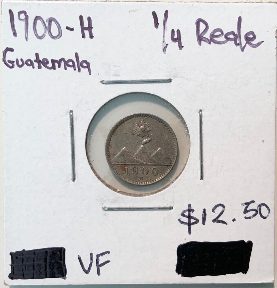1900-H Guatemala 1/4 Real