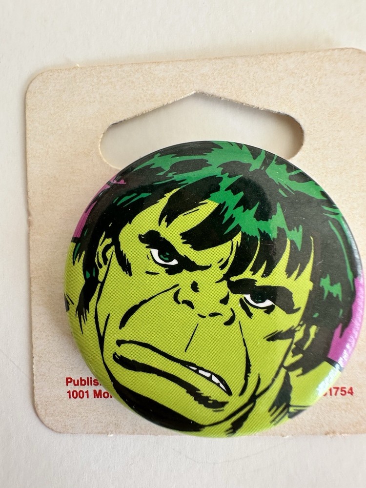 The Incredible Hulk Vintage Button 1.5”