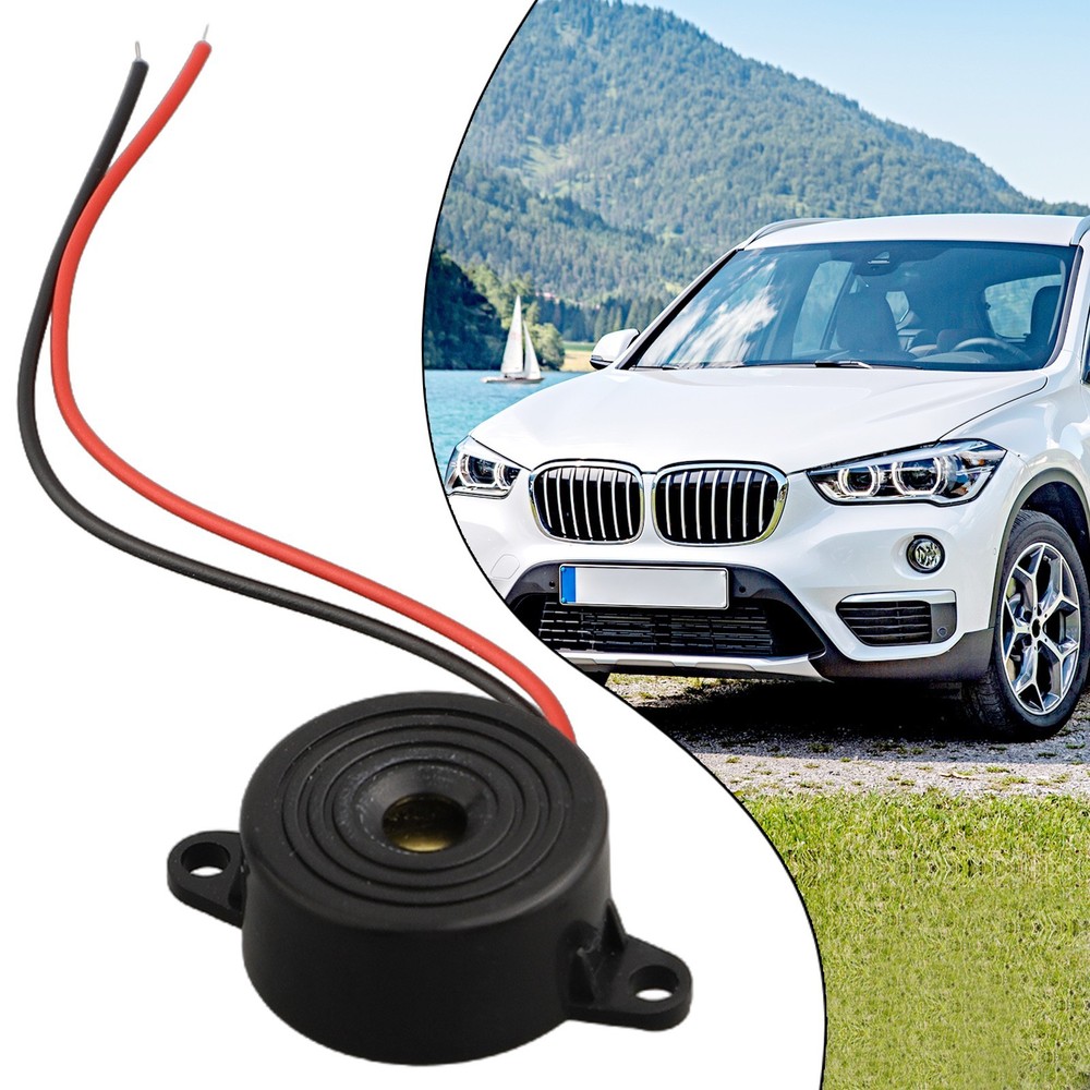 ABS And Electric Components Piezo Buzzer 12V DC 12V DC 2 Wired Connctor