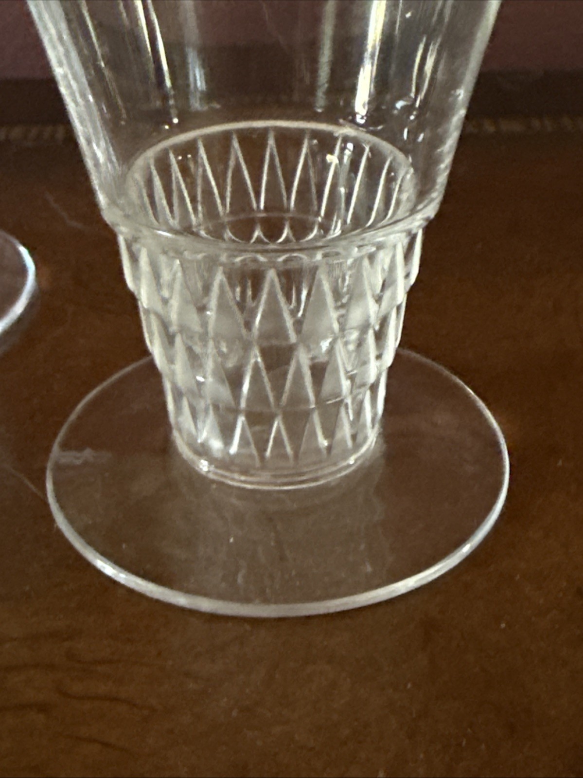 Pair Of Lalique Bourgueil 5 InchSIGNED Water Goblets HTF 1930's