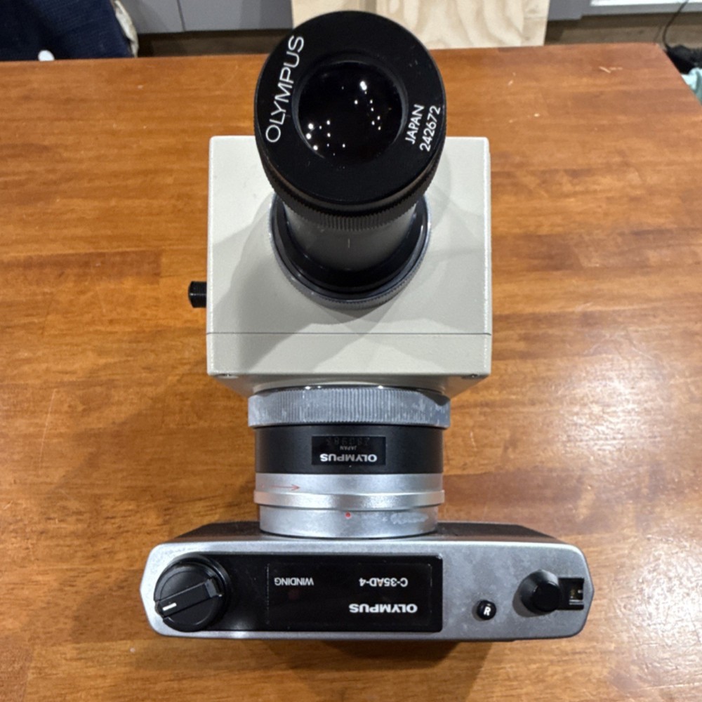Olympus C-35AD-4 Microscope Camera Adapter for Biological Laboratory