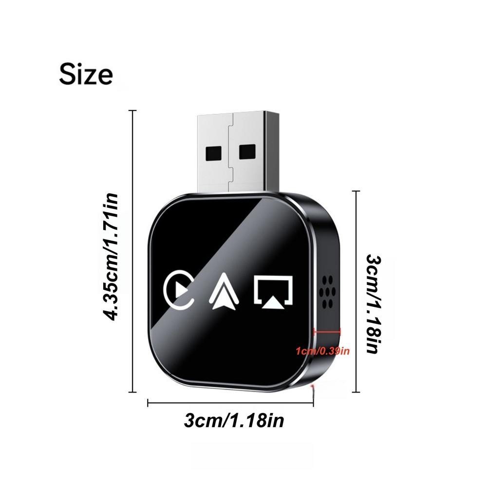 Wireless Conversion Adapter 3-in-1 for CarPlay Android AirPlay Bluetooth Dongle