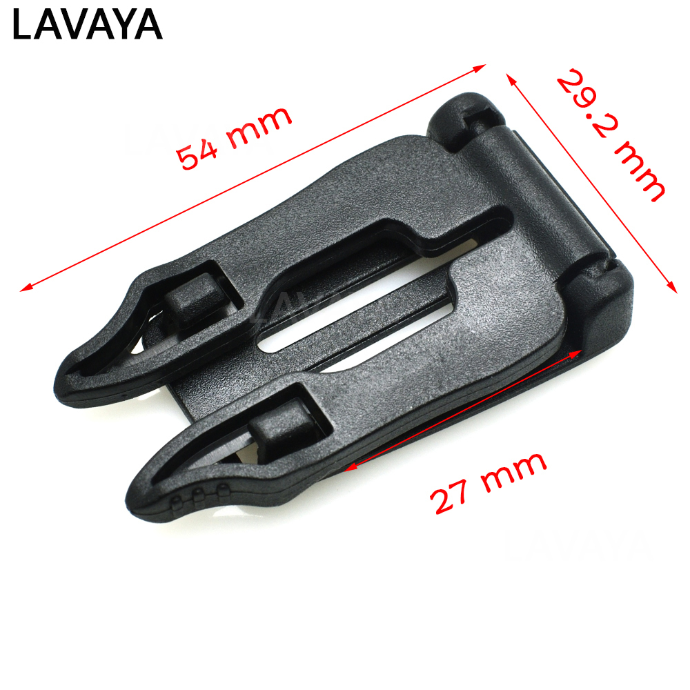 Black Multi Molle Tactical Adjustable Foldable EDC Clip Buckle Connect Lock