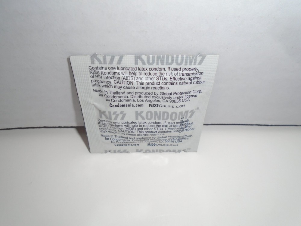 KISS GENE SIMMONS SEALED SINGLE CONDOM PACKAGE - THE DEMON