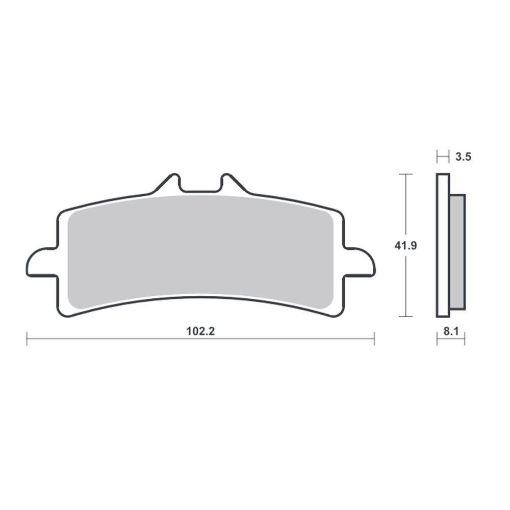 SBS 841 DC Dual Carbon Front Brake Pads
