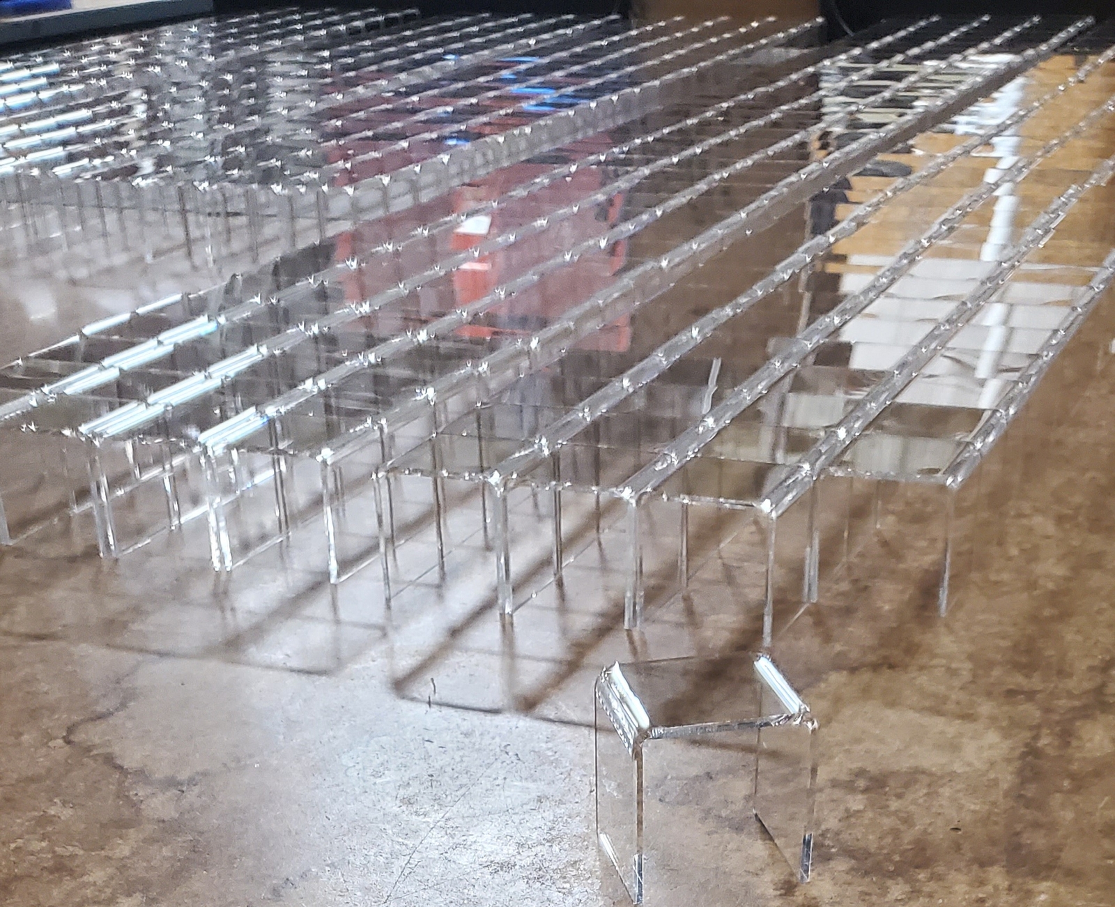 T'z Tagz Any 8-Inch-Deep Clear Acrylic Riser Display Stand New 2 Pack Variation