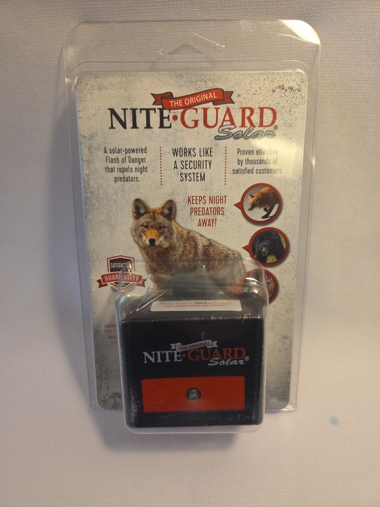Nite Guard Solar Powered Flash Predator Deterrent Security System New In Package
