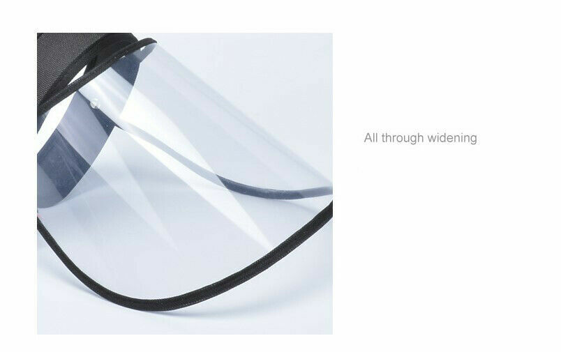 2 PCS Flip Up Visor, Saliva-proof Full Face Splash, Protective Shield Clear