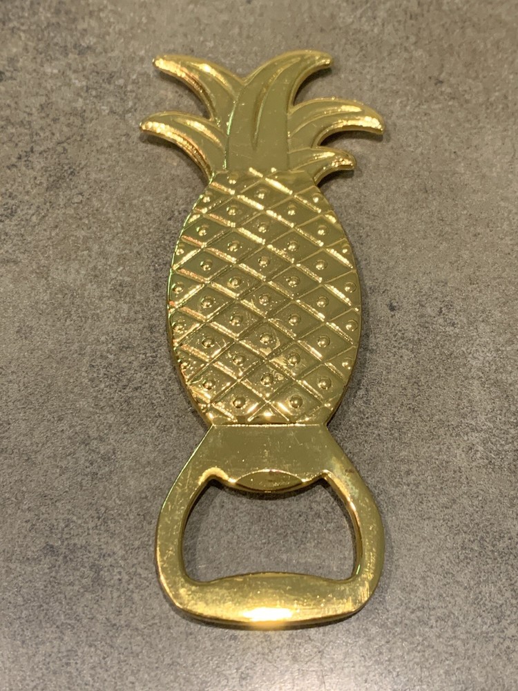 Small Metal Pineapple Bottle Opener Pocket Size