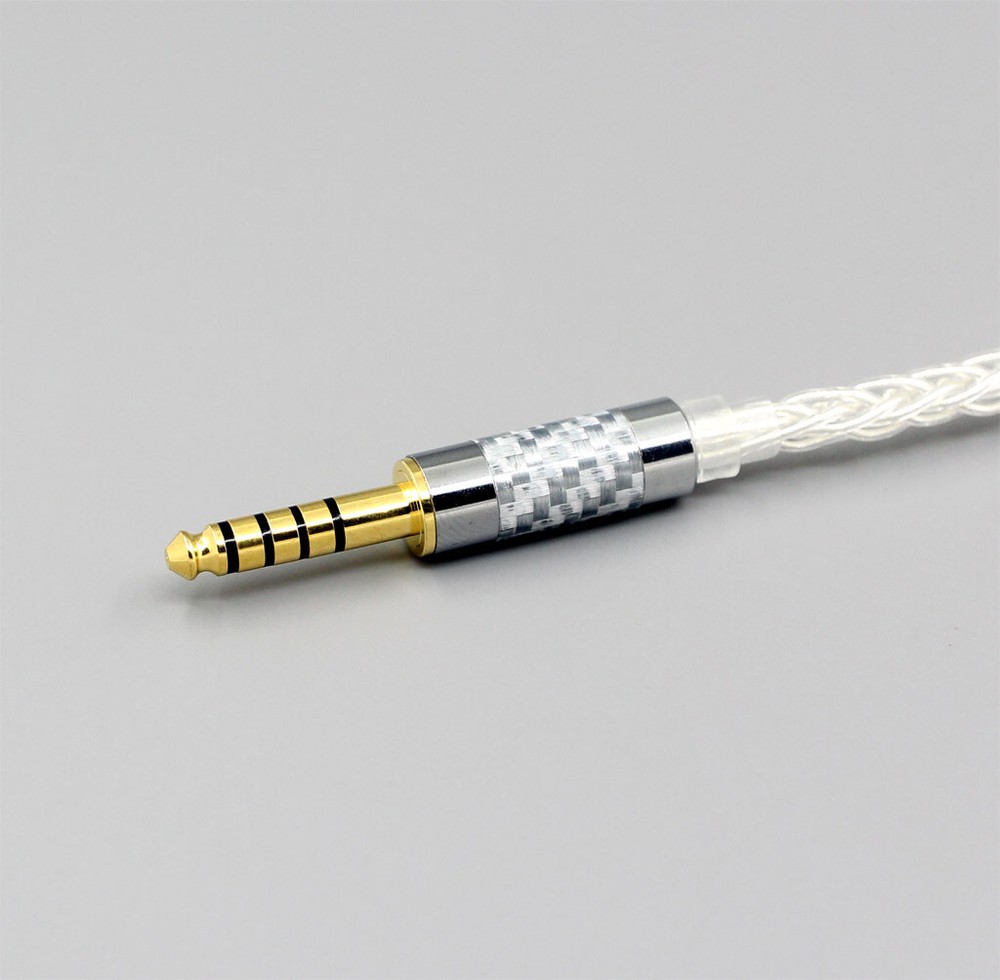 99% Pure Silver 8 Core Headphone Cable For Focal Clear Elear Elex Elegia Stellia