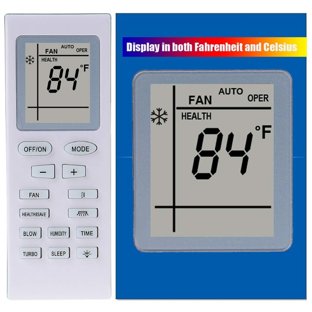 RCECAOSHAN Replacement GREE Air Conditioner Remote Control Model Number (Part...