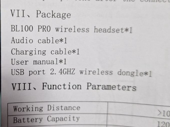 Acinaci BL100 PRO Wireless Gaming Headset Bluetooth/2.4hz - Please Read (TESTED