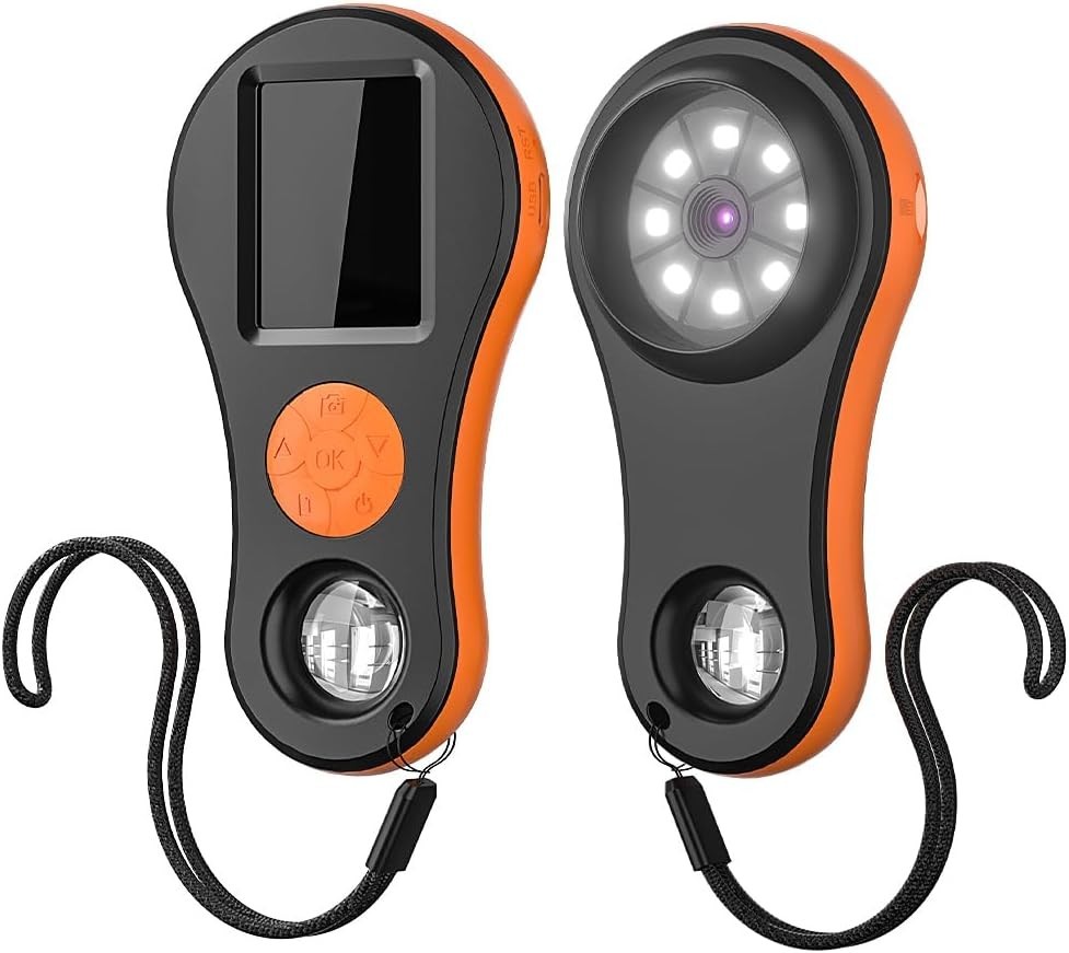 Lightweight Portable Microscope - 500X Magnification & 200 Photos Storage