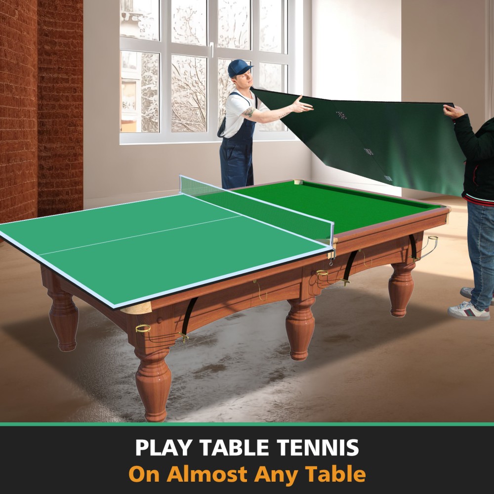 Foldable Ping Pong Table Top for Indoor Games 8.5ft Green Conversion Surface