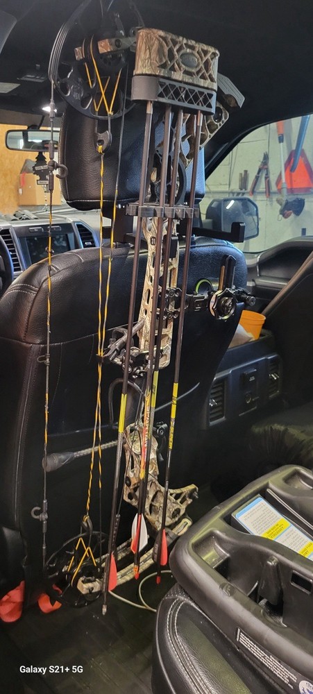 Backseat Bow & Gear Hook: Quick-Access & No-Tool Install Vehicle Storage
