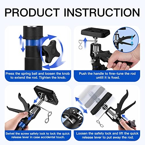 2PK Support Pole,Steel Telescopic Quick Adjustable 3rd Hand Support System,