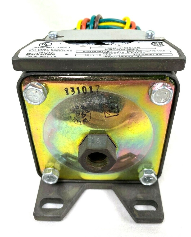 Barksdale Adjustable Pressure Switch | VCD2H-C18SS-W48 | New Open Box