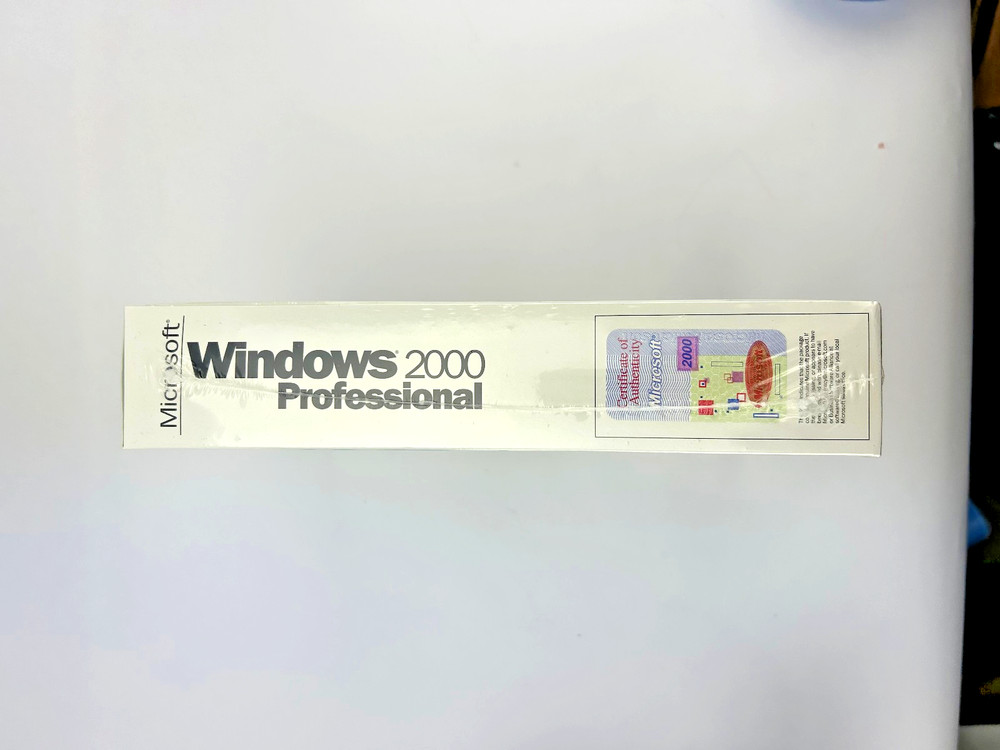 Microsoft Windows 2000 Professional. Full Retail Sealed. New.