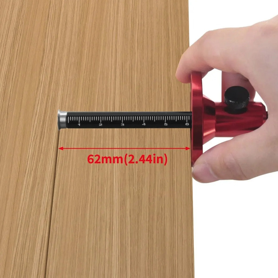 1pc Wheel Marking Gauge Woodworking Scriber Inch MM Measuring Tool - NEW