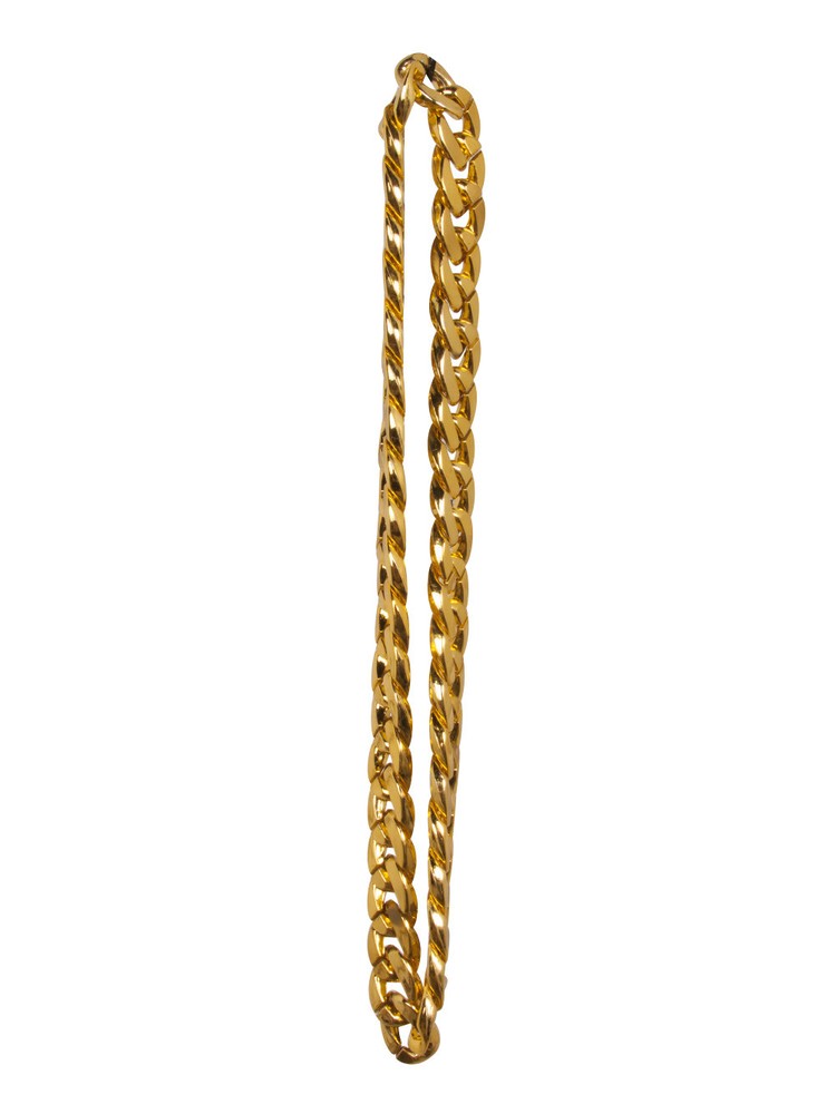 80s Rapper Gold-Colored Chain Necklace