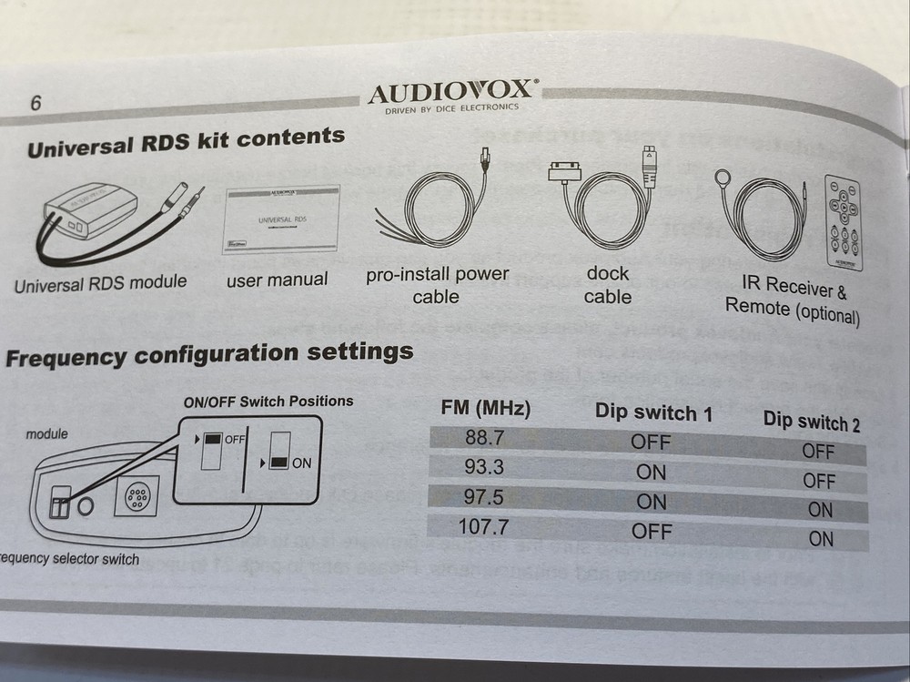 Audiovox AUNI-150-PRO Universal RDS Integration Kit