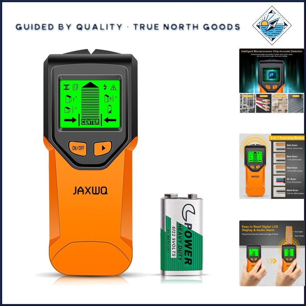 5-in-1 Stud Finder Wall Scanner with High Sensitivity Smart Chip Technology