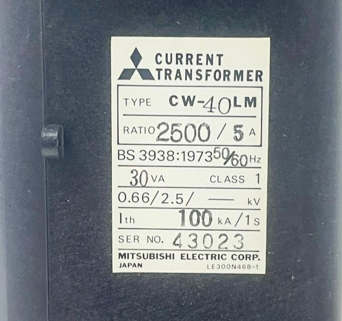 MITSUBISHI CW-40LM Current Transformer 2500/5A