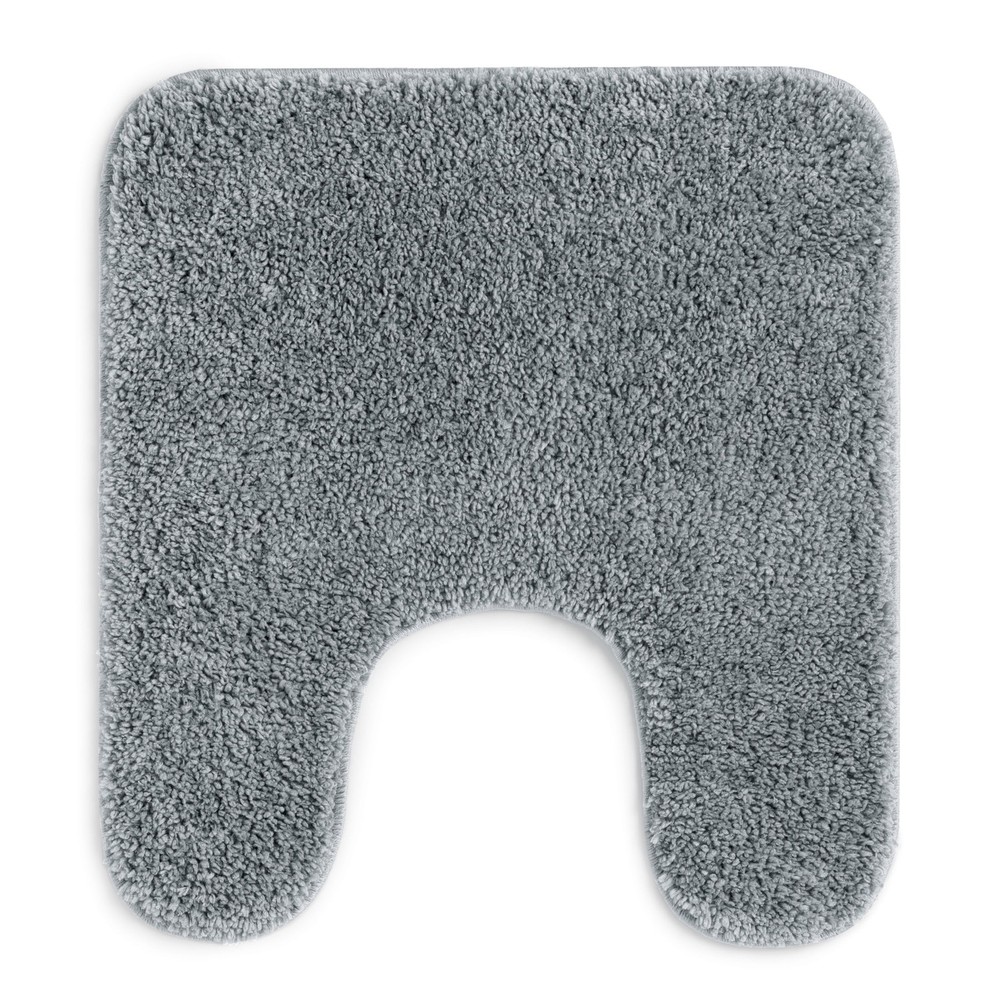 Mainstays Basic Polyester 20" x 22" Contour Bath Rug, Grey