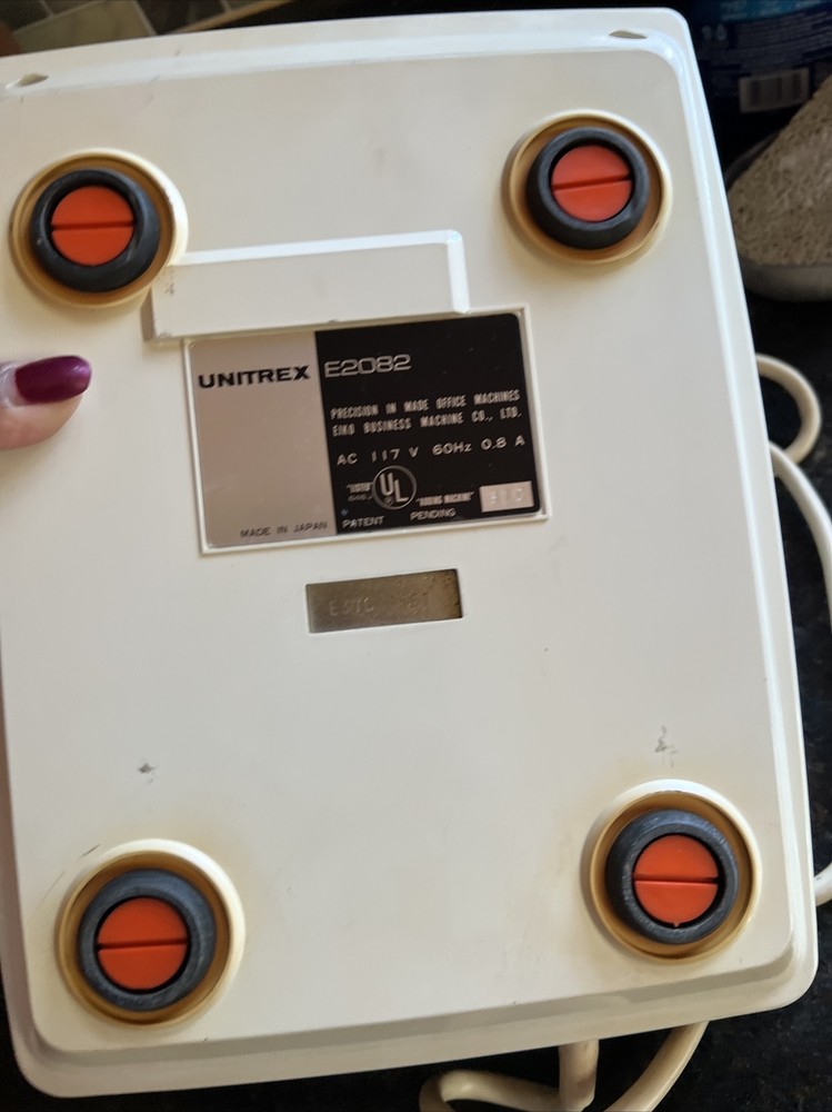 1970s Unitrex Electric E2082 ● 10 Key Adding Machine Eiko Business