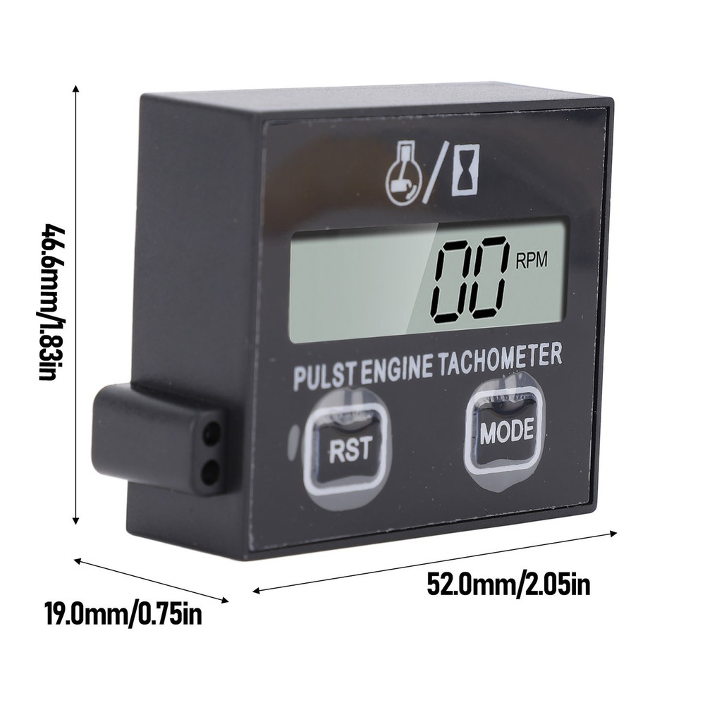 Small Engine Tachometer Waterproofing Chainsaw Tachometer For ATV For Motor IYIO
