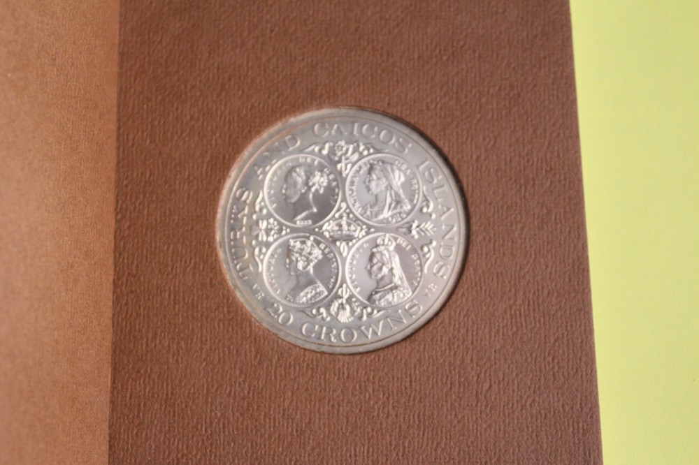 1976 TURKS AND CAICOS SILVER PROOF COIN