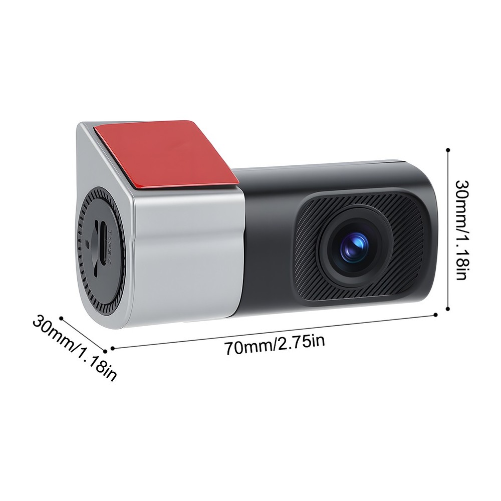1080P HD Mini WiFi Dash Cam Car Dashboard Camera w/ APP Control Loop Recording