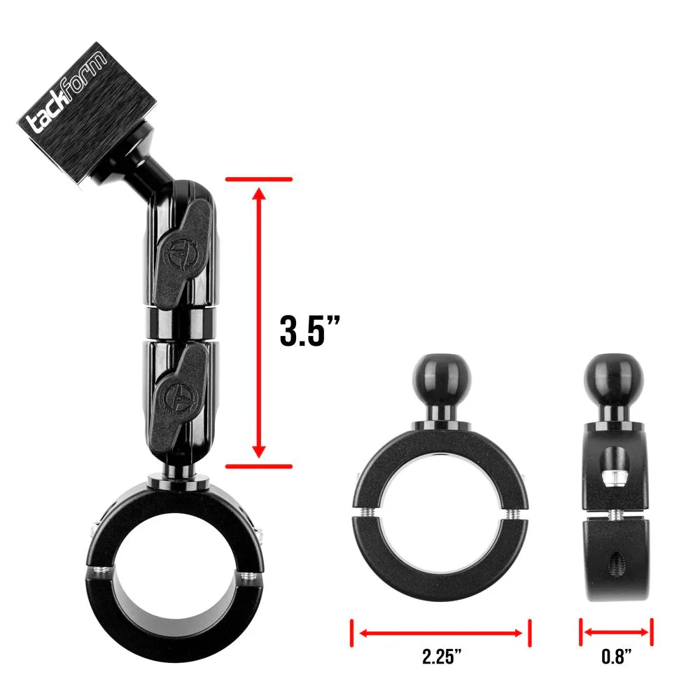 TACKFORM Mount for 1.5" Handlebars | Black