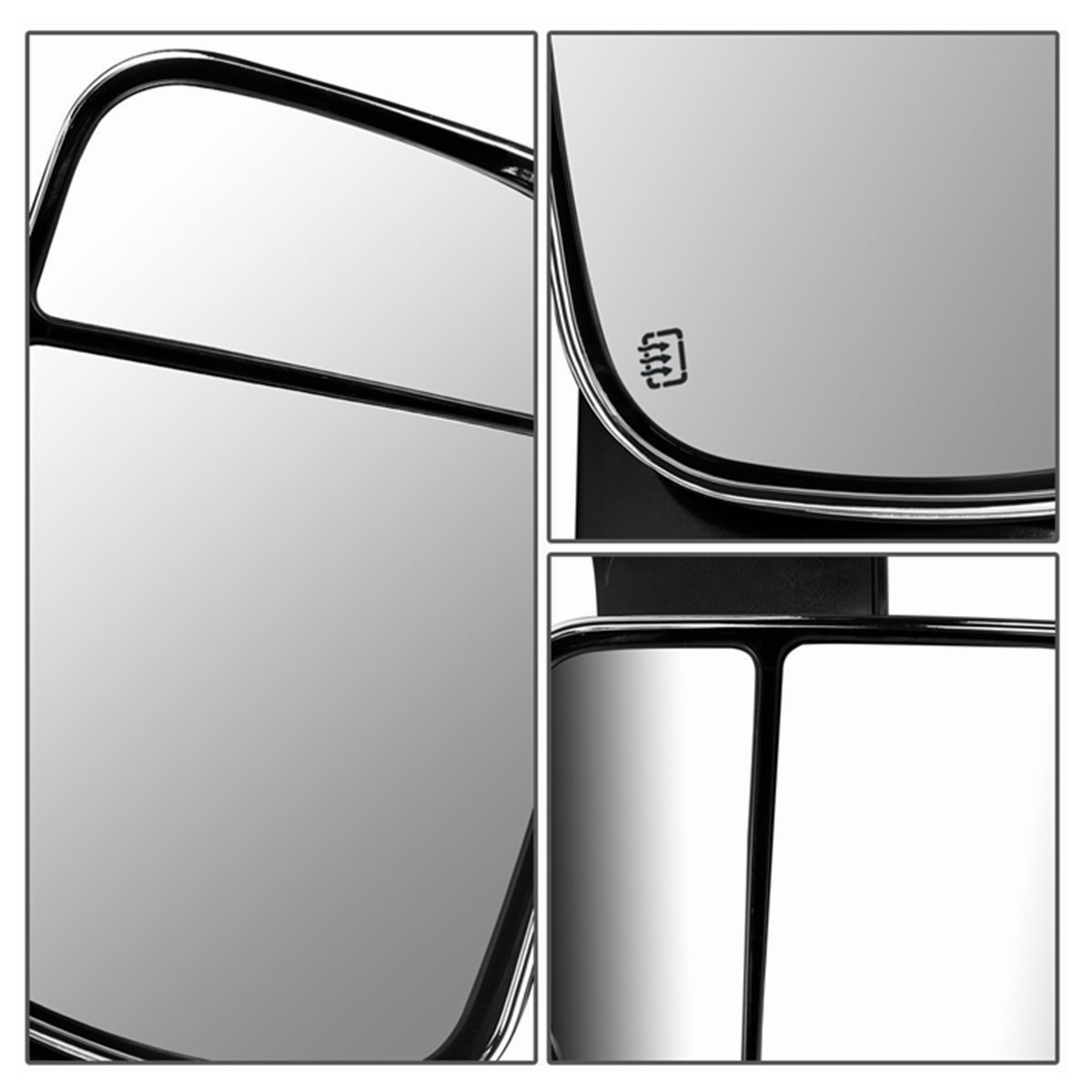 Tow Mirrors For 09-23 Ram 1500 10-18 2500 3500 Power Heated w/Temperature Sensor